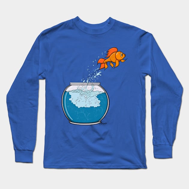 GOLDFISH LOVER Long Sleeve T-Shirt by ScottyGaaDo